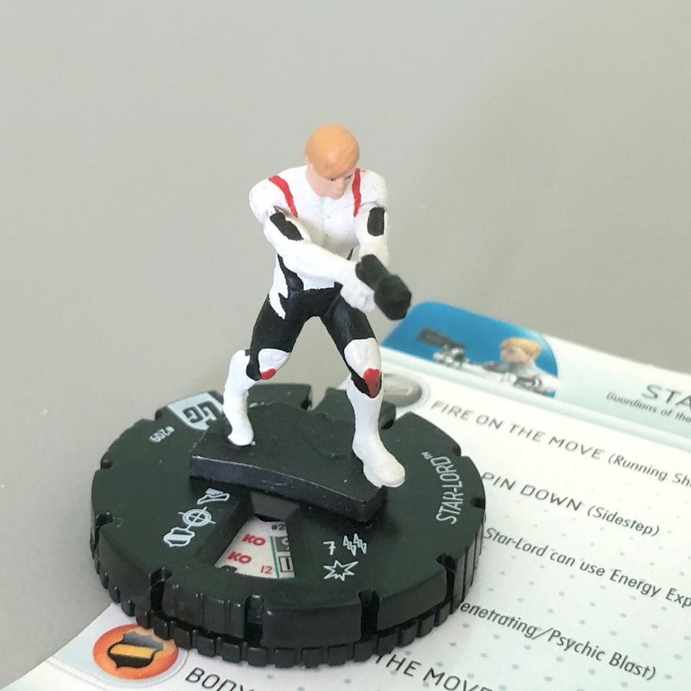 Marvel Comics HeroClix Guardians of the Galaxy Star-Lord Miniature #209